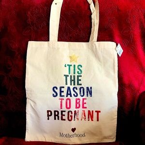 NWT MOTHERHOOD Canvas Tote Bag